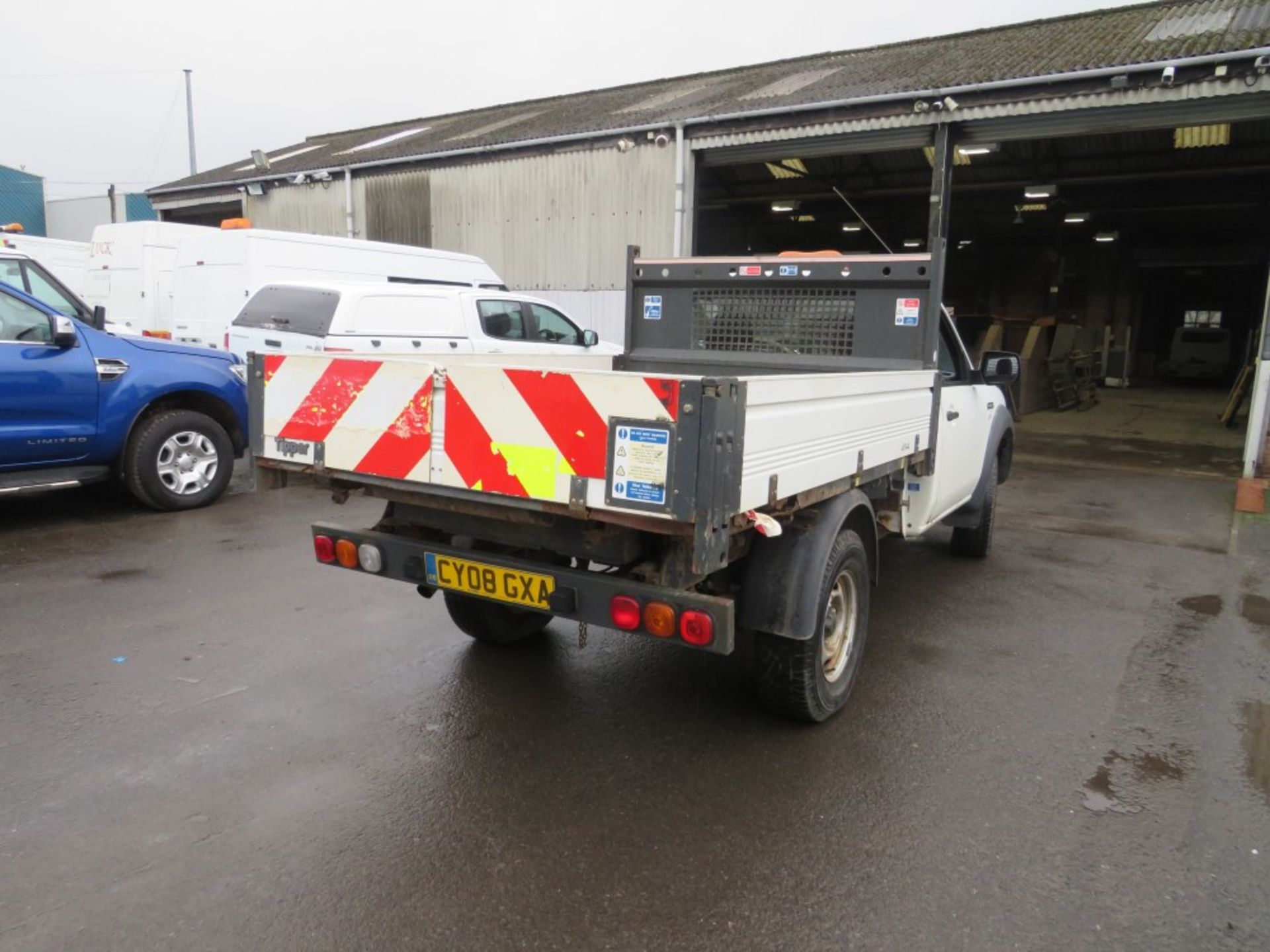 08 reg FORD RANGER TDCI TIPPER (DIRECT COUNCIL) 1ST REG 05/08, TEST 04/20, 53360M WARRANTED, V5 - Image 4 of 5