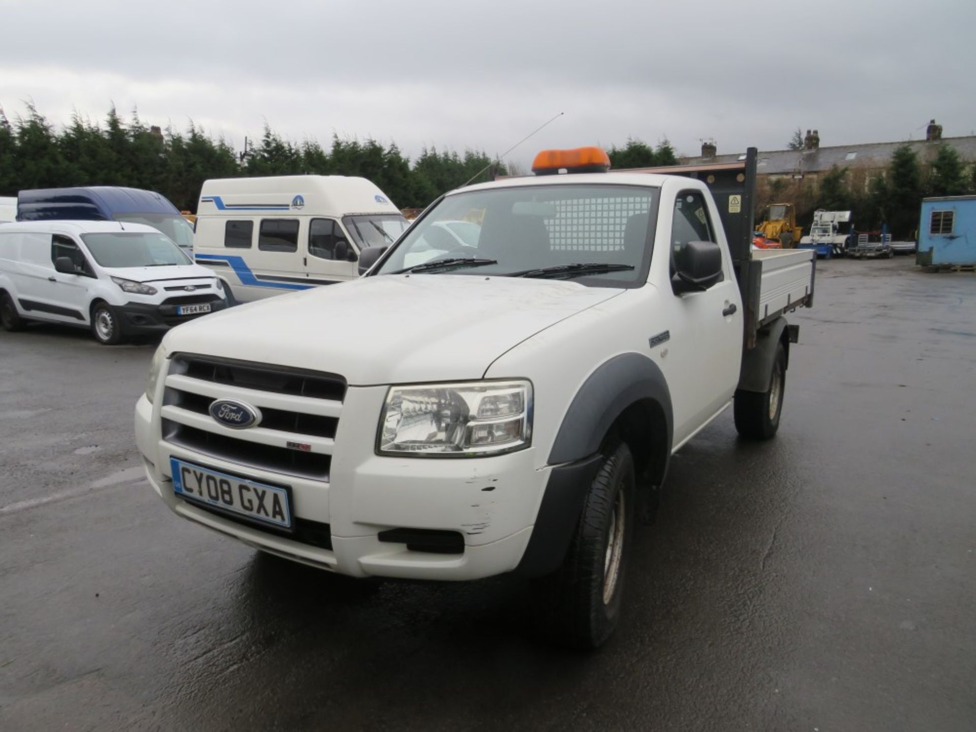 08 reg FORD RANGER TDCI TIPPER (DIRECT COUNCIL) 1ST REG 05/08, TEST 04/20, 53360M WARRANTED, V5 - Image 2 of 5