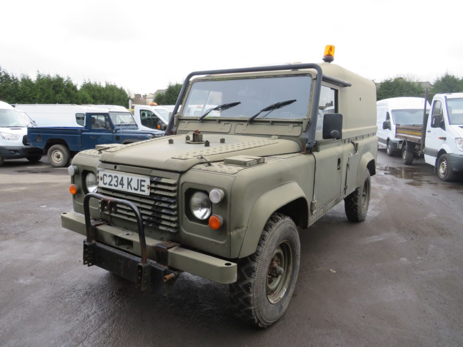 C reg LANDROVER DEFENDER 110 C/W SNOW PLOUGH, 1ST REG 12/85, TEST 01/21, 119034KM NOT WARRANTED, - Image 2 of 6