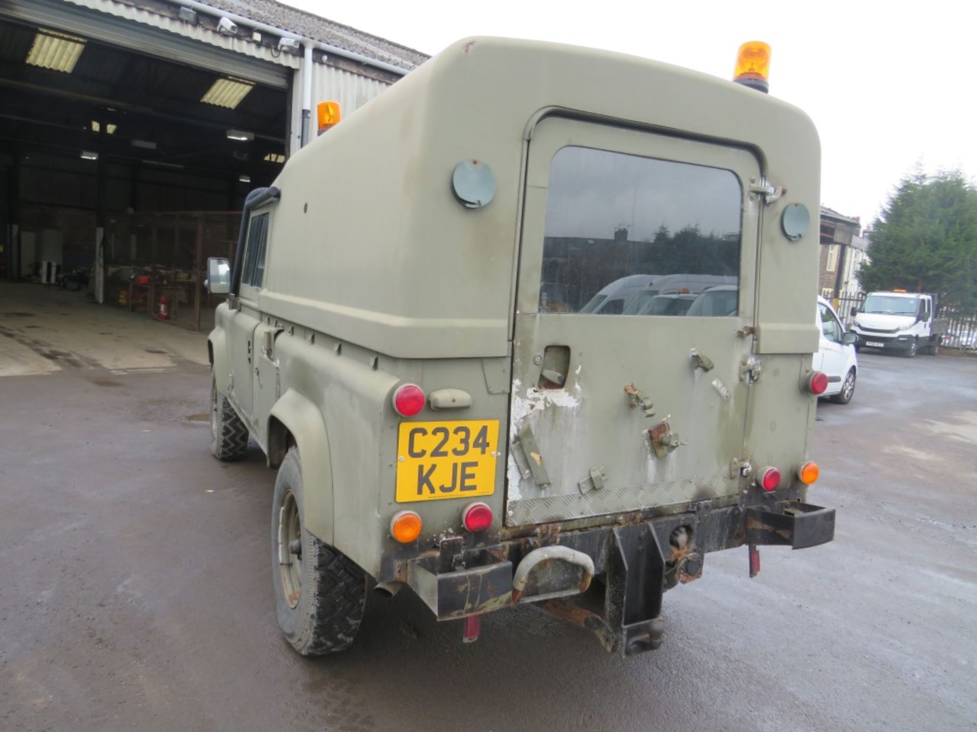 C reg LANDROVER DEFENDER 110 C/W SNOW PLOUGH, 1ST REG 12/85, TEST 01/21, 119034KM NOT WARRANTED, - Image 3 of 6