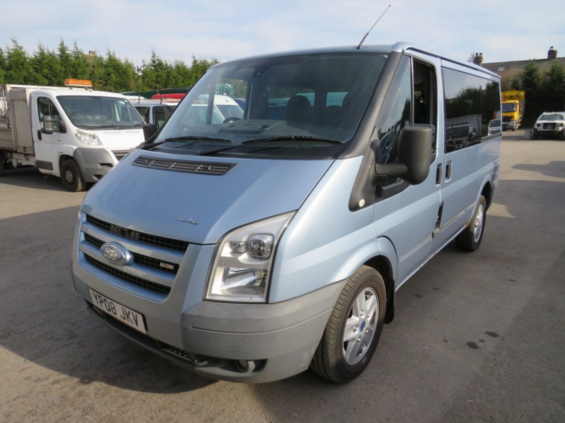 08 reg FORD TRANSIT 280 GLX TOURNEO MINIBUS, 1ST REG 04/08, TEST 01/21, 142047M WARRANTED, V5 - Image 2 of 7