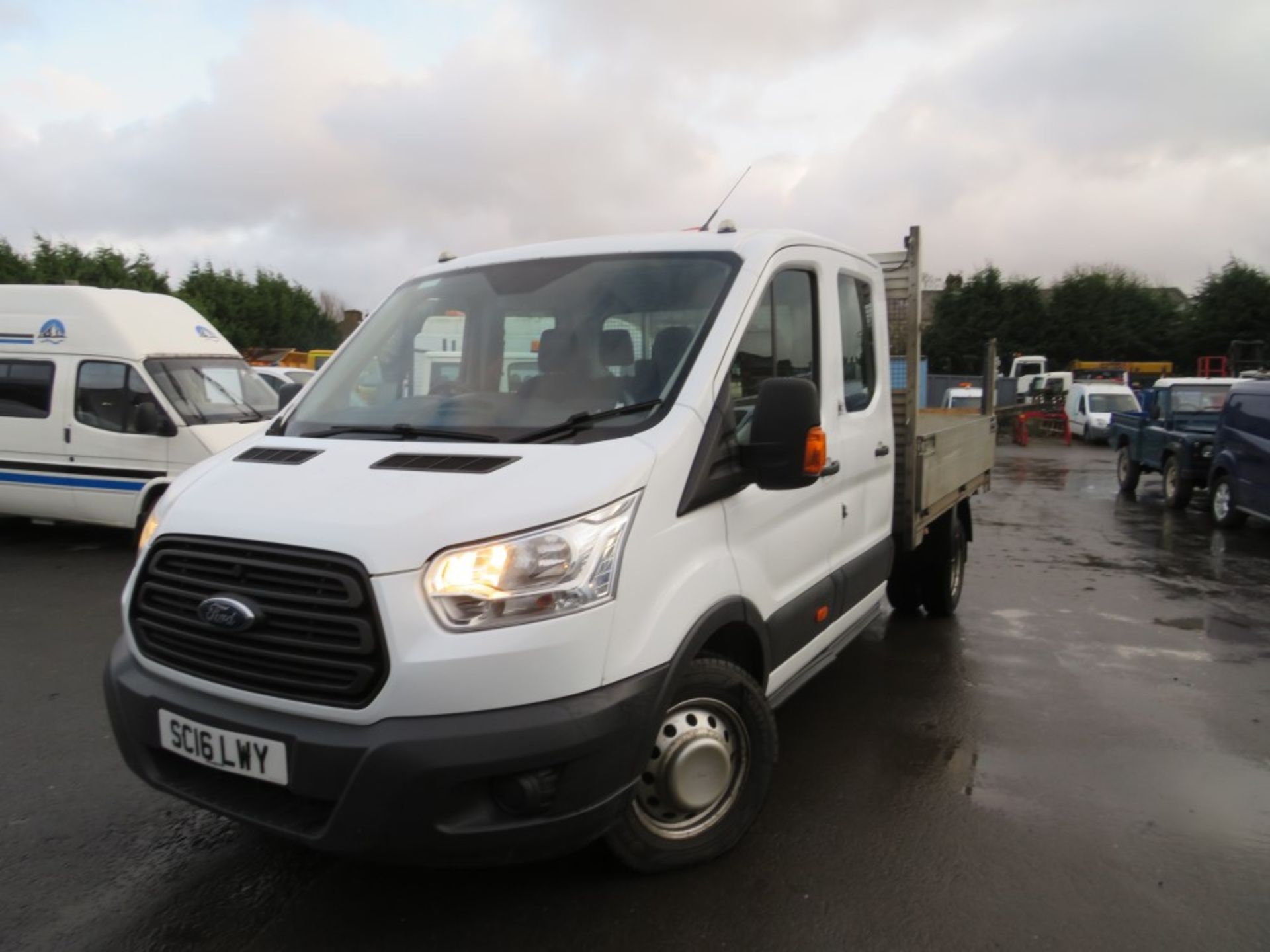 16 reg FORD TRANSIT 350 DIESEL DROPSIDE, 1ST REG 07/16, TEST 07/20, 98210M WARRANTED, V5 HERE, 1 - Image 2 of 6