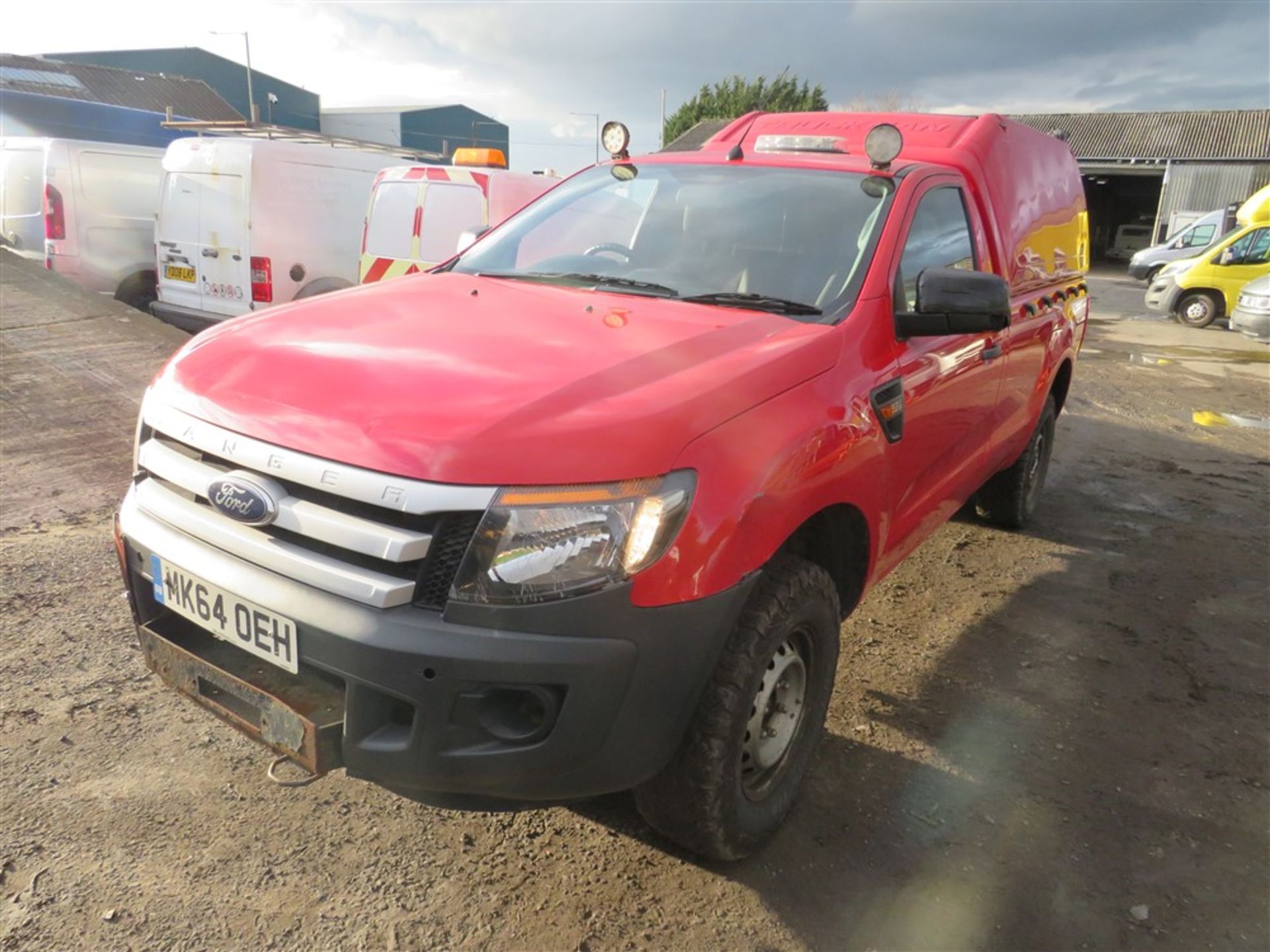 64 reg FORD RANGER XL 4x4 TDCI, 1ST REG 09/14, 120903M WARRANTED, V5 HERE, 1 OWNER FROM NEW [NO - Bild 2 aus 5