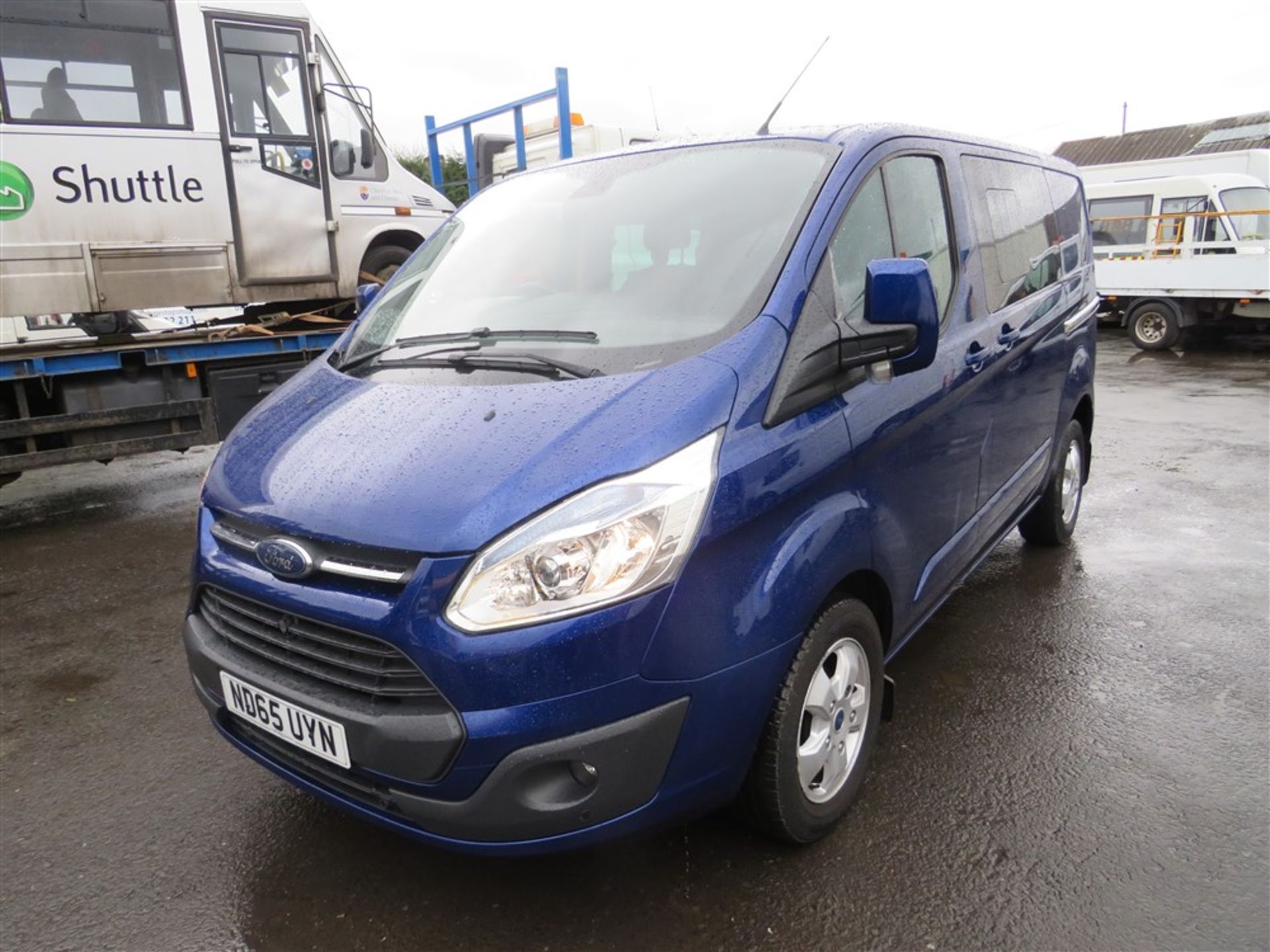 65 reg FORD TRANSIT CUSTOM CREW VAN, 1ST REG 01/16, 64385M NOT WARRANTED, NO V5 [NO VAT] - Image 2 of 7