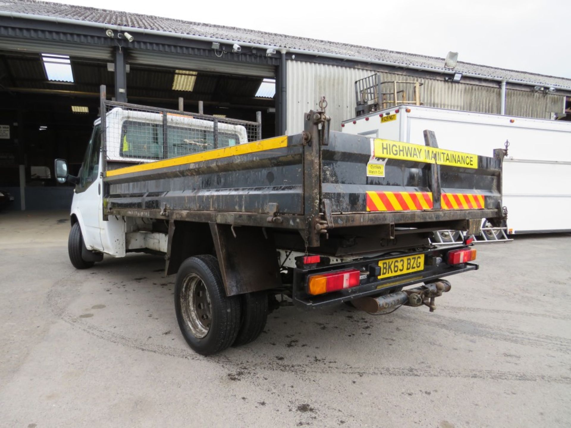 63 reg FORD TRANSIT 100 T350 RWD TIPPER, 1ST REG 09/13, TEST 10/20, 104911M WARRANTED, V5 HERE - Bild 3 aus 5