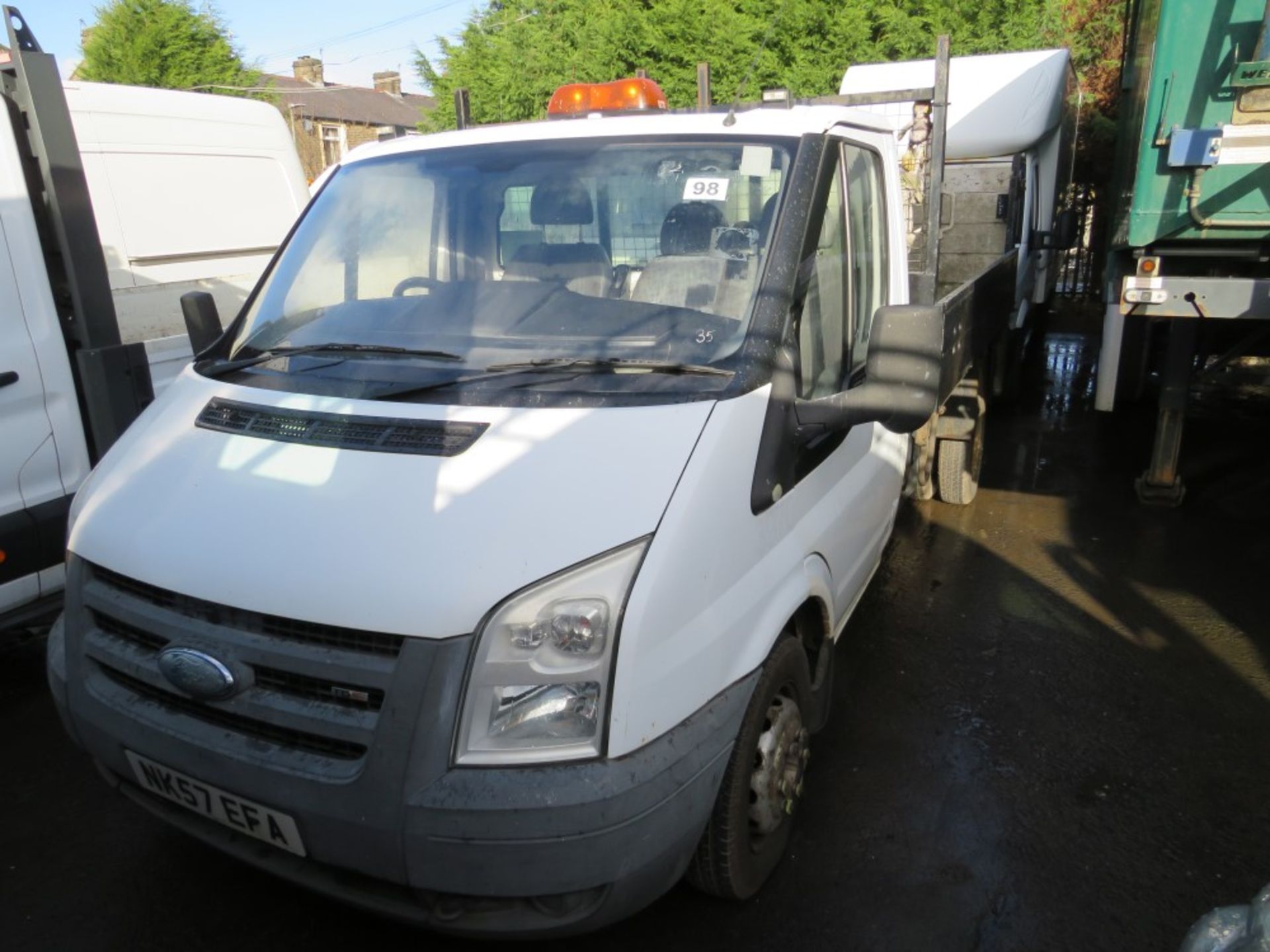 57 reg FORD TRANSIT 100 T430M RWD TIPPER, 1ST REG 09/07, TEST 07/20, 130260KM, V5 HERE, 1 OWNER FROM - Image 2 of 5