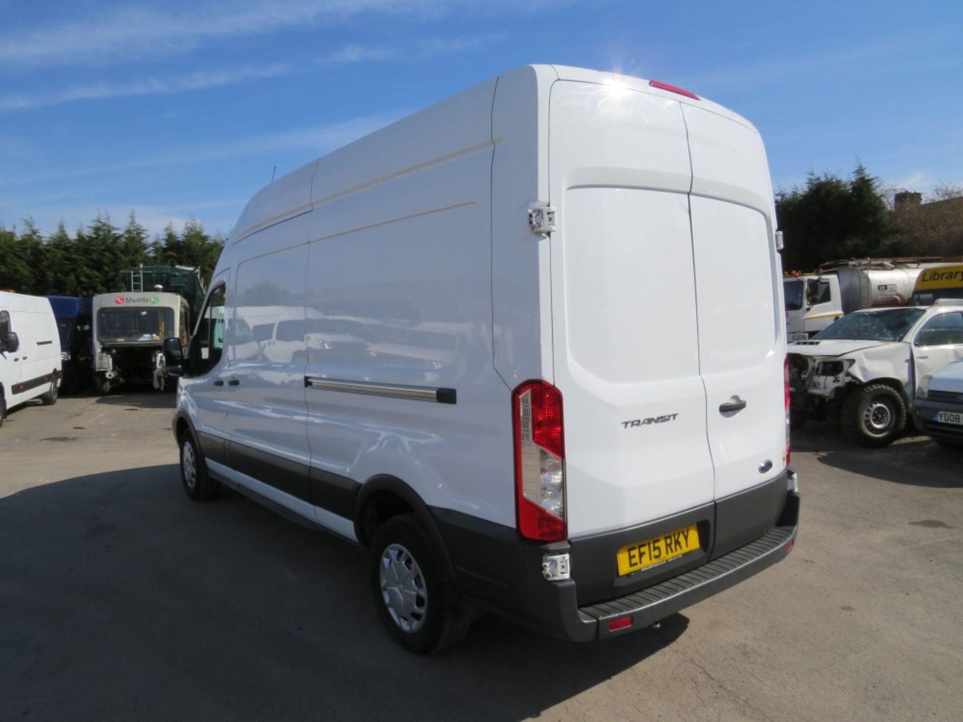 15 reg FORD TRANSIT 350 L3 DIESEL RWD, 1ST REG 06/15, 89808M WARRANTED, NO V5 [+ VAT] - Image 3 of 6