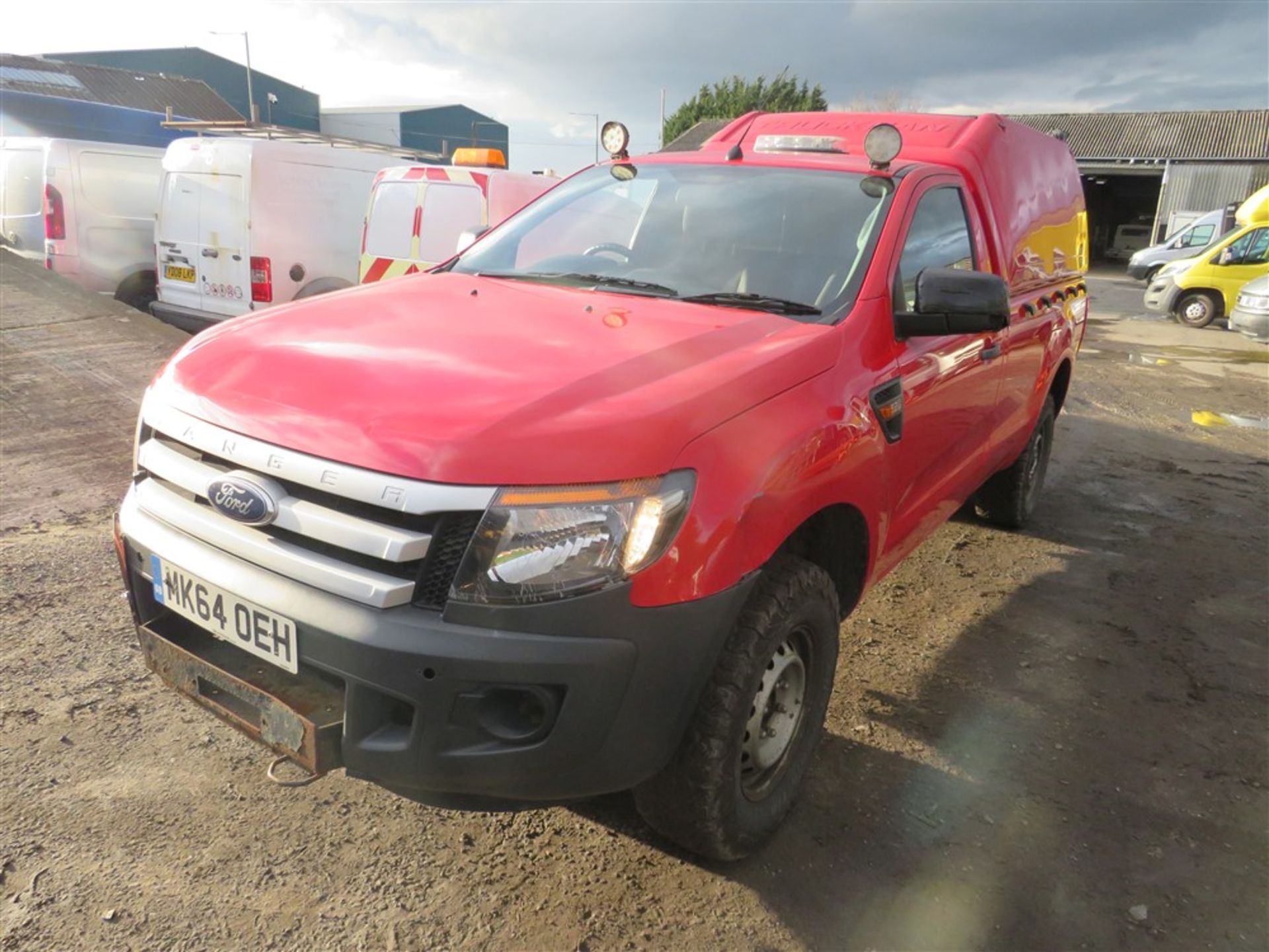 64 reg FORD RANGER XL 4x4 TDCI, 1ST REG 09/14, 120903M WARRANTED, V5 HERE, 1 OWNER FROM NEW [NO - Image 2 of 5