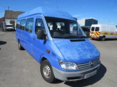 Y reg MERCEDES SPRINTER 311 CDI LWB MINIBUS, 1ST REG 03/01, TEST 03/21, 232410KM WARRNATED, V5 HERE,