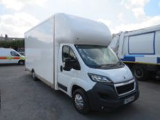 67 reg PEUGEOT BOXER 335 BLUE HDI 18FT MAXI MOVER LOW LOAD BOX VAN, 1ST REG 12/17, 127267M, V5 HERE,