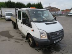 12 reg FORD TRANSIT 100 T350 DOUBLE CAB TIPPER (DIRECT COUNCIL) 1ST REG 08/12, TEST 07/20, 40846M,