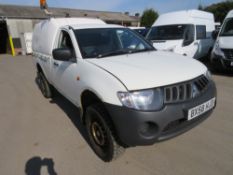 58 reg MITSUBISHI L200 4WORK S/C PICKUP, 1ST REG 09/08, TEST 04/20, 155379M WARRANTED, V5 HERE, 1