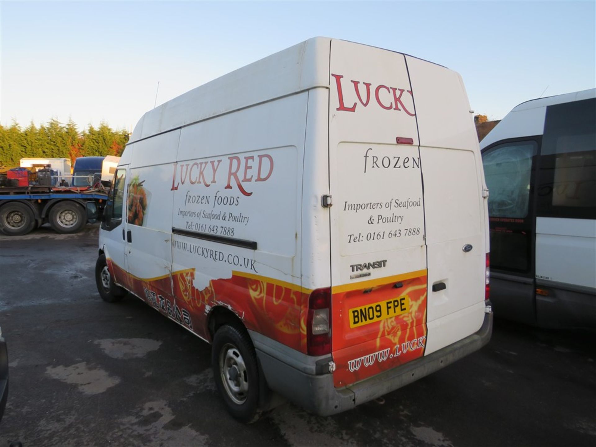 09 reg FORD TRANSIT T350 RWD FRIDGE VAN, 1ST REG 07/09, 302411M WARRANTED, V5 MAY FOLLOW (NON - Image 3 of 5