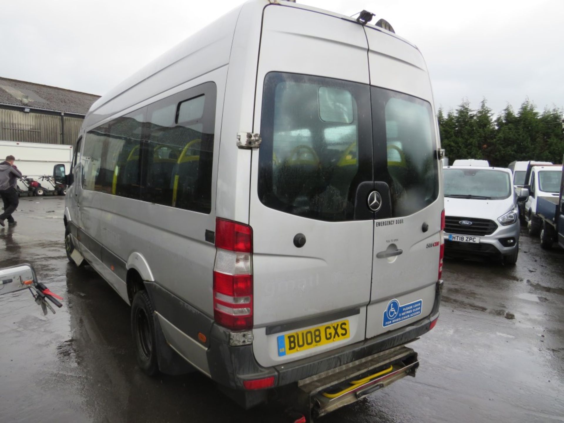 08 reg MERCEDES SPRINTER 511 CDI LWB MINIBUS (DIRECT) 1ST REG 08/08, TEST 04/21, 624976KM, V5 - Image 3 of 6