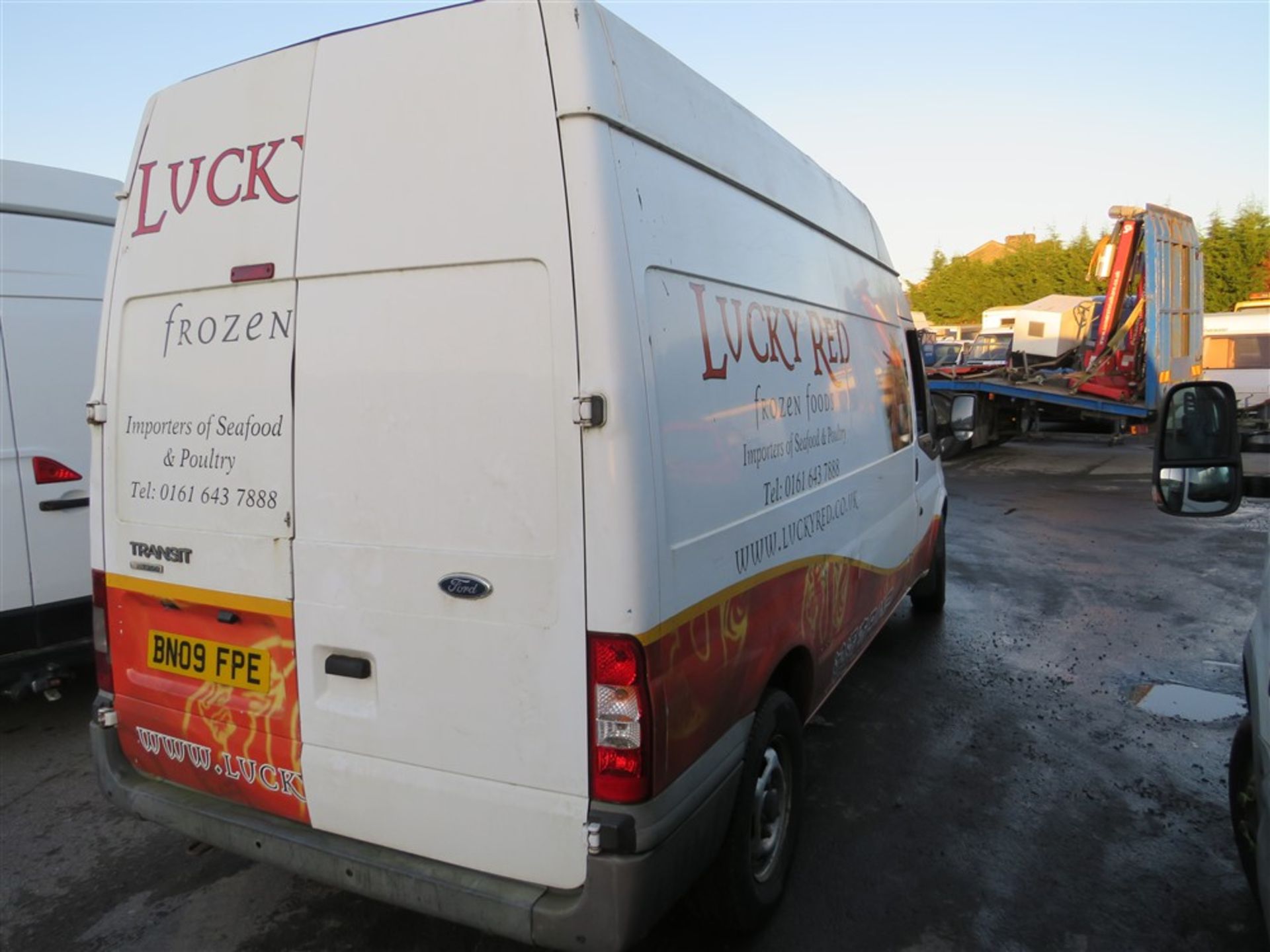 09 reg FORD TRANSIT T350 RWD FRIDGE VAN, 1ST REG 07/09, 302411M WARRANTED, V5 MAY FOLLOW (NON - Image 4 of 5