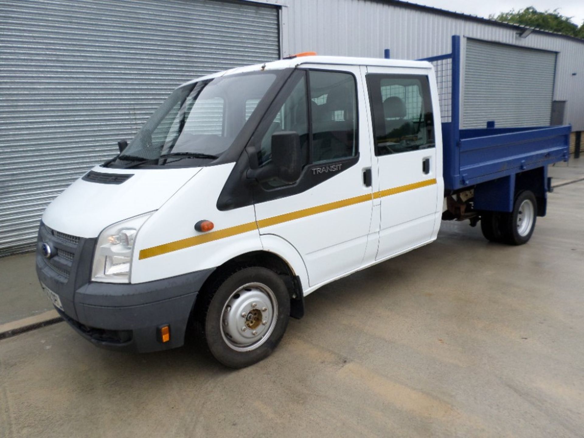 62 reg FORD TRANSIT 100 T350 TDCI LWB D/CAB TIPPER (LOCATION SHEFFIELD) 1ST REG 10/12, 111006M, V5