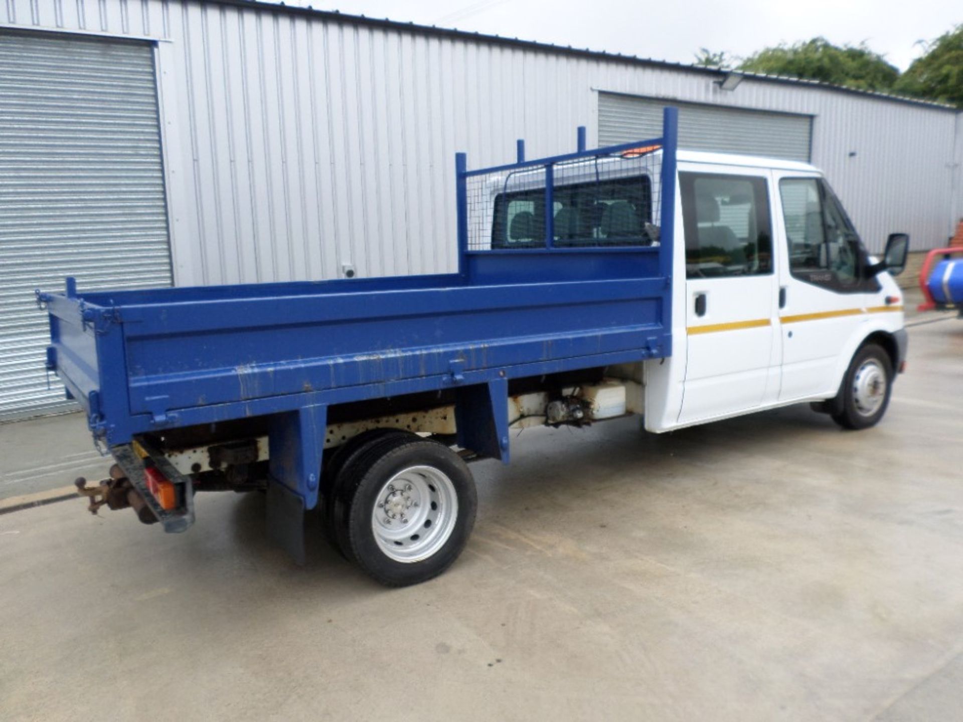 62 reg FORD TRANSIT 100 T350 TDCI LWB D/CAB TIPPER (LOCATION SHEFFIELD) 1ST REG 10/12, 111006M, V5 - Image 4 of 7