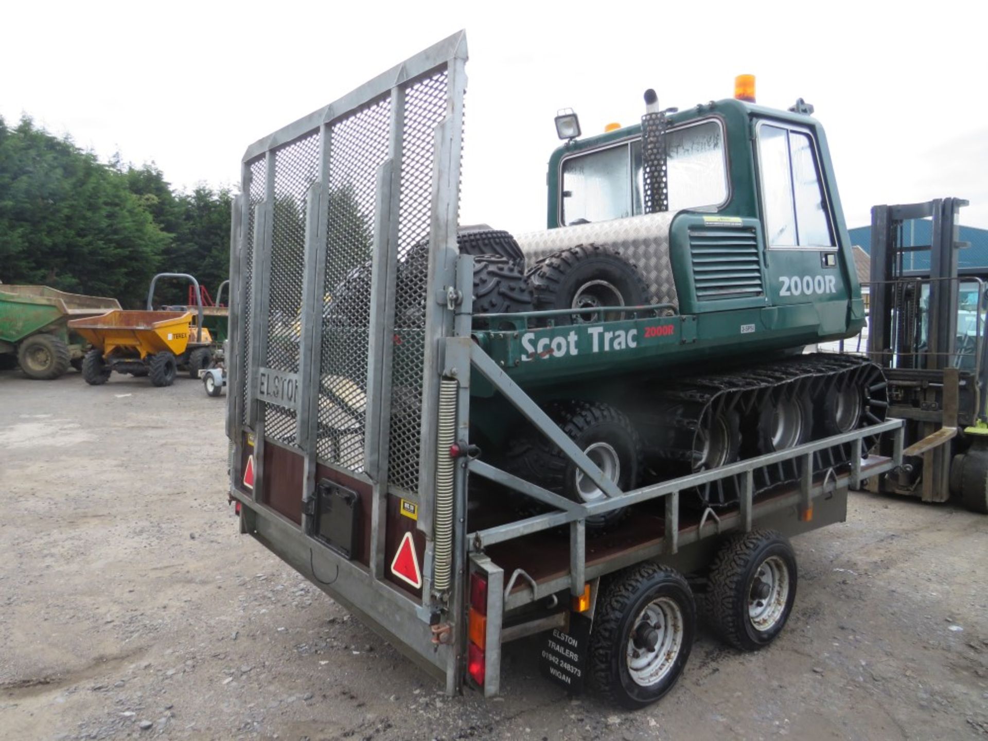 SCOT TRAC 2000R 8WD OFF ROAD VEHICLE C/W ELSTON TRAILER (DIRECT UNITED UTILITIES WATER [+ VAT] - Image 2 of 5