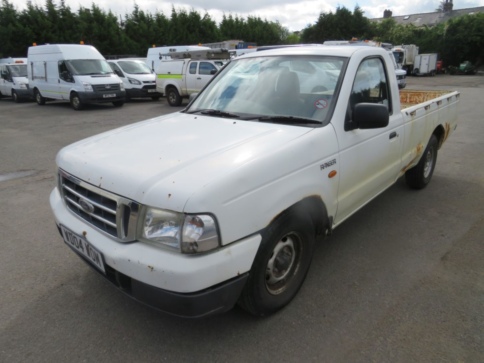 04 reg FORD RANGER 2WD DIESEL PICKUP, 1ST REG 08/04, TEST 08/20, 101304M WARRANTED, V5 HERE [+ VAT] - Image 2 of 5