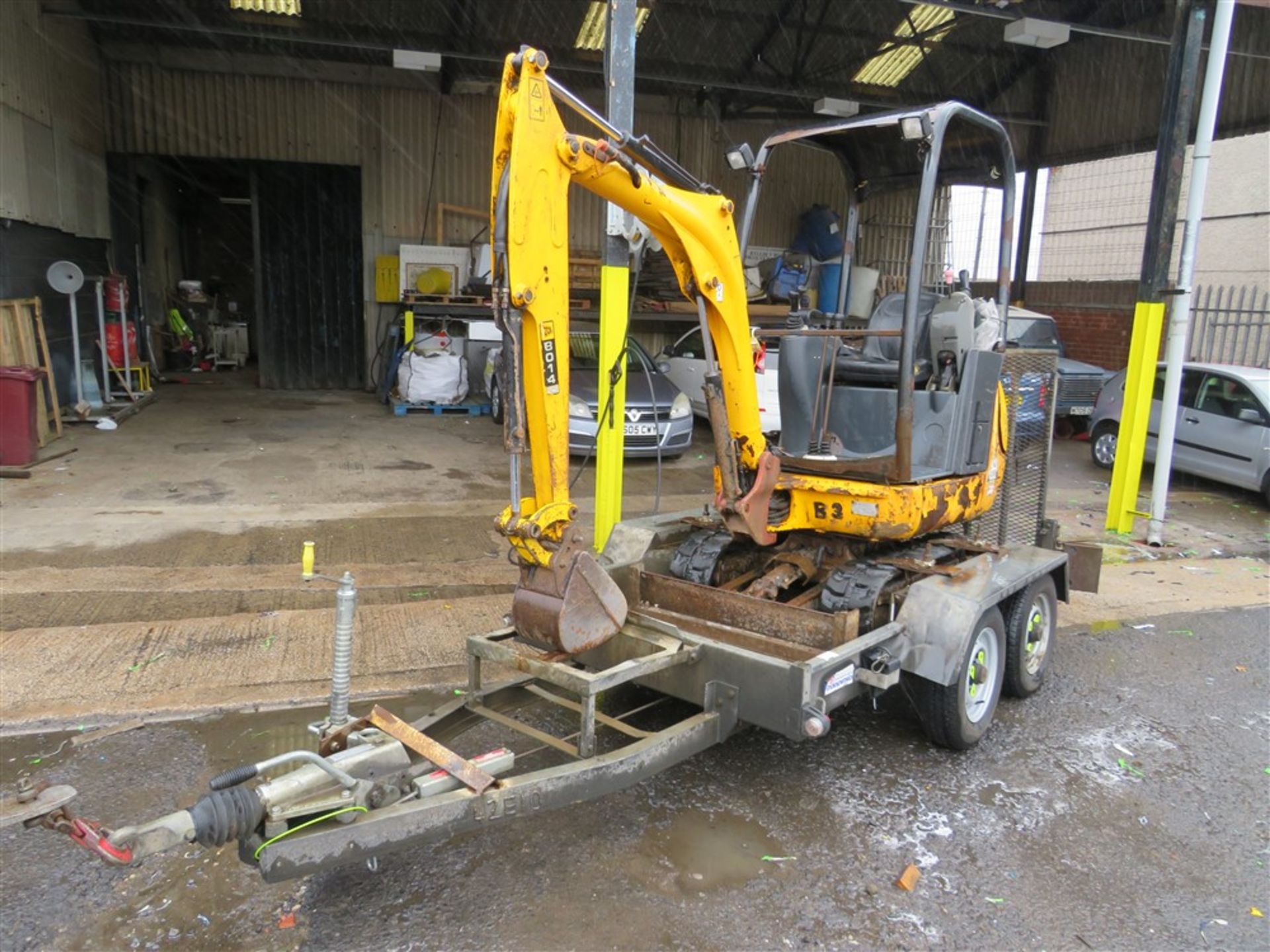2010 JCB 801.4 MINI DIGGER C/W TRAILER (DIRECT ELECTRICITY NW) 2708 HOURS [+ VAT] - Image 2 of 4