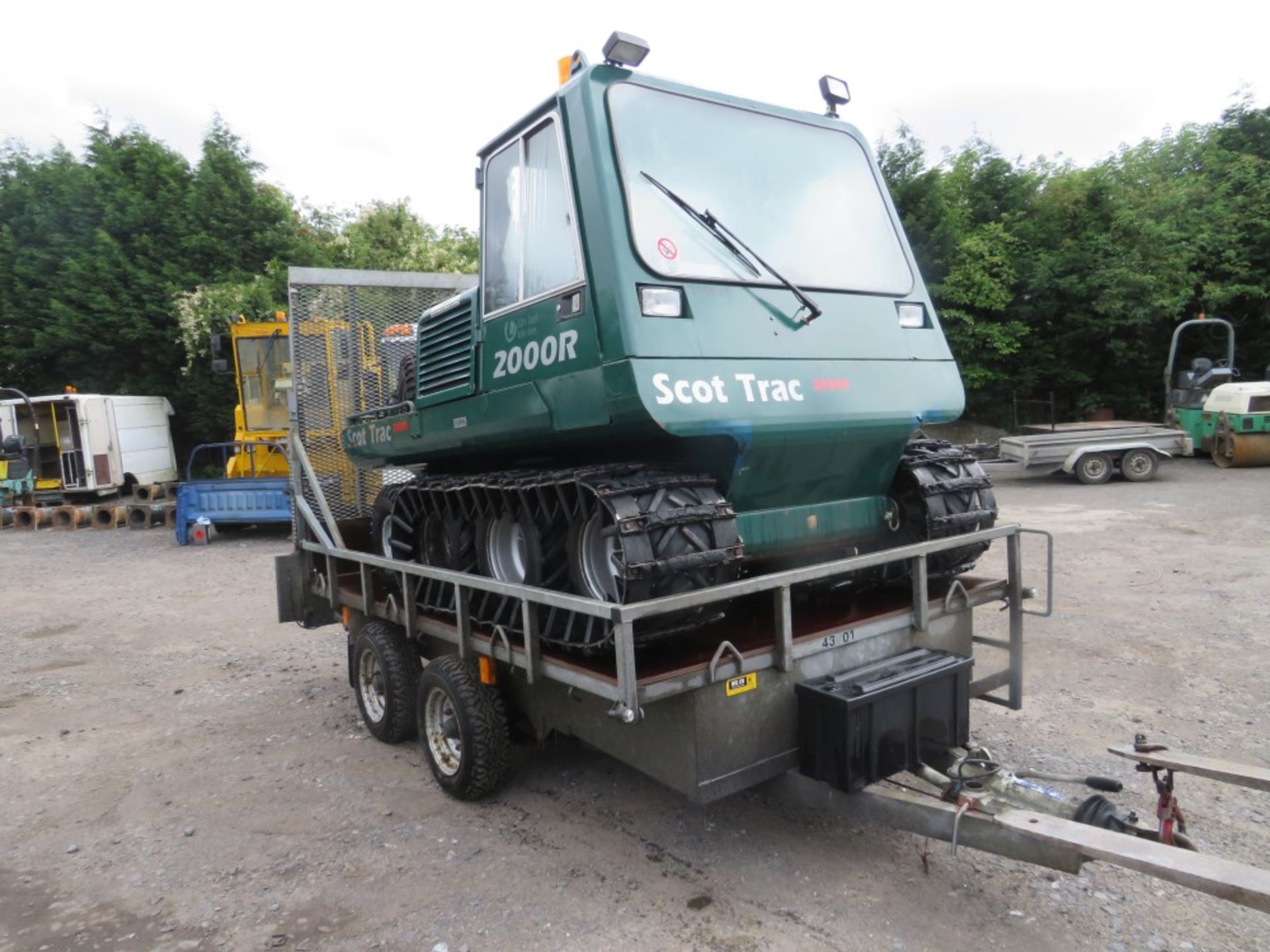 SCOT TRAC 2000R 8WD OFF ROAD VEHICLE C/W ELSTON TRAILER (DIRECT UNITED UTILITIES WATER [+ VAT]