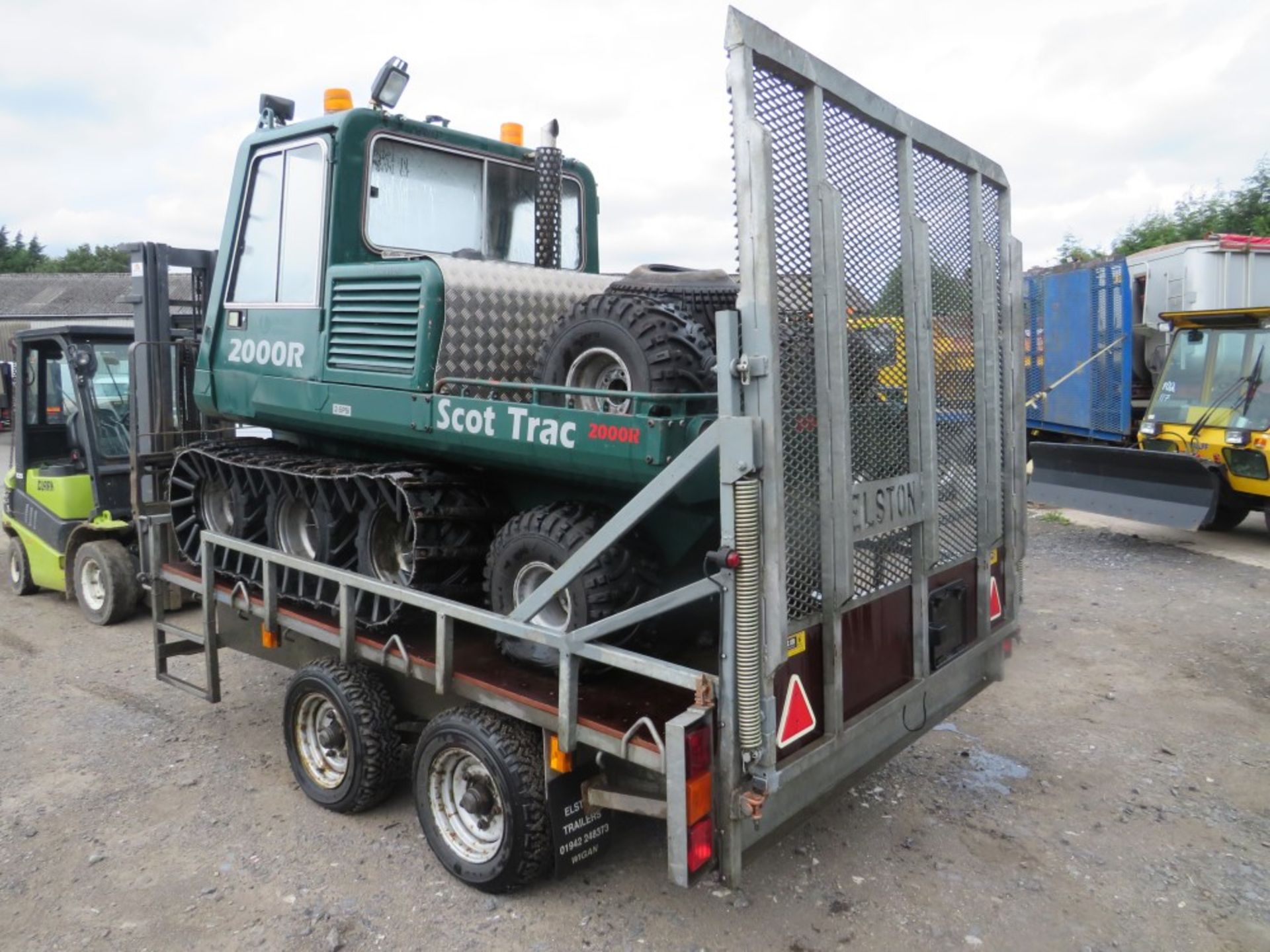 SCOT TRAC 2000R 8WD OFF ROAD VEHICLE C/W ELSTON TRAILER (DIRECT UNITED UTILITIES WATER [+ VAT] - Image 3 of 5