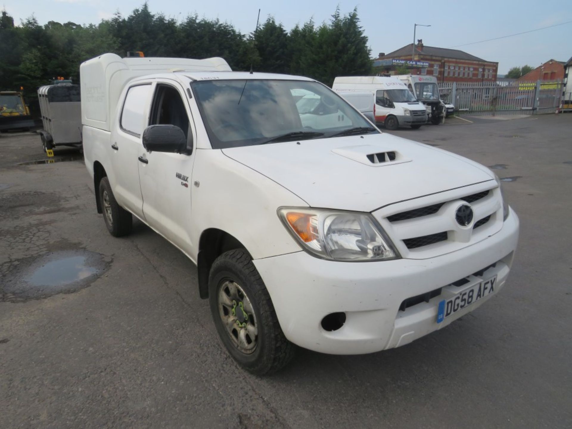 58 reg TOYOTA HILUX HL2 D-4D 4 X 4 D/C (DIRECT ELECTRICITY NW) 1ST REG 10/08, TEST 05/21, 217555M,