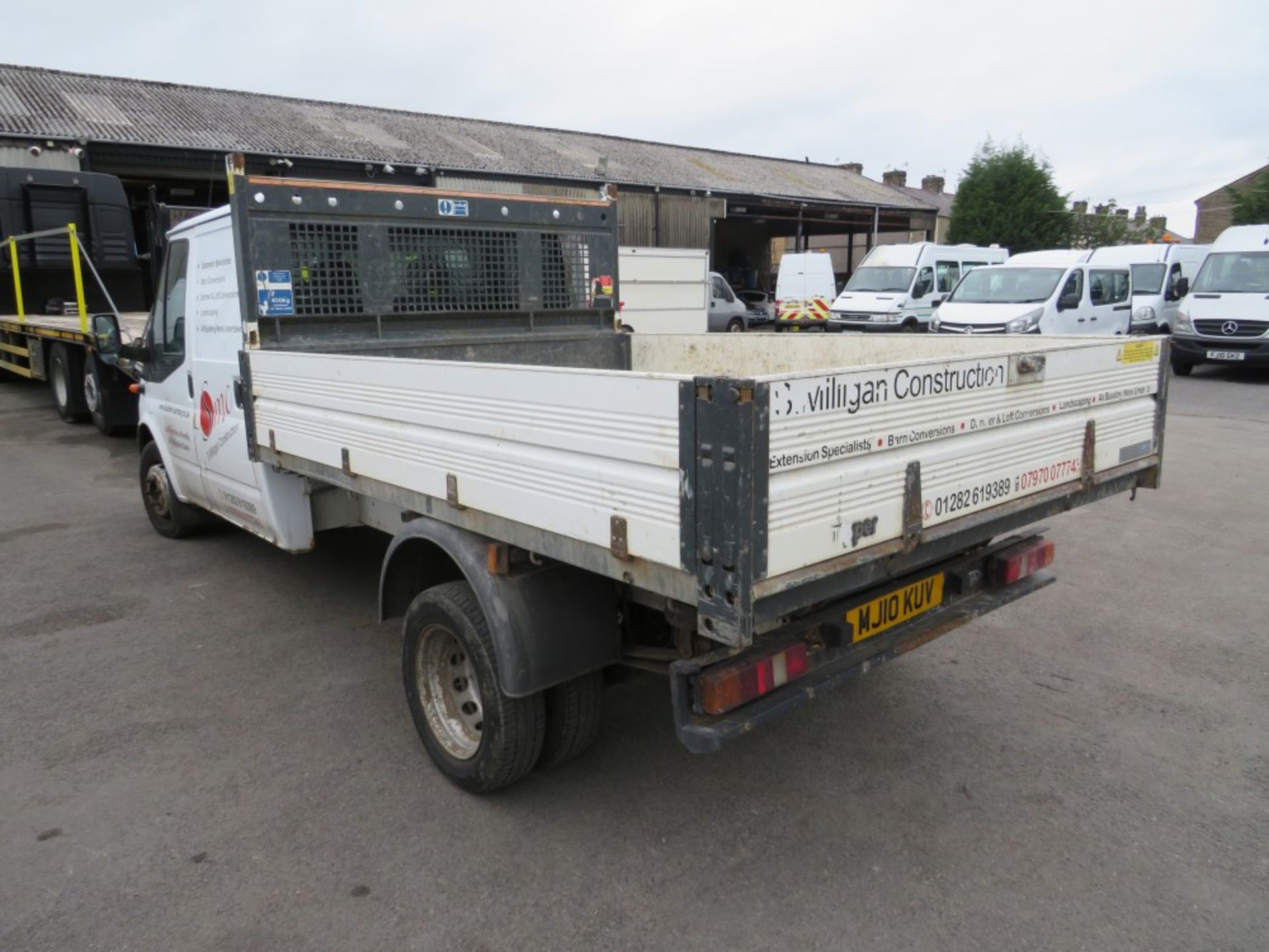 10 reg FORD TRANSIT 100 T350L D/C RWD TIPPER, 1ST REG 06/10, TEST 08/20, 71017M, V5 HERE, 1 FORMER - Image 3 of 5