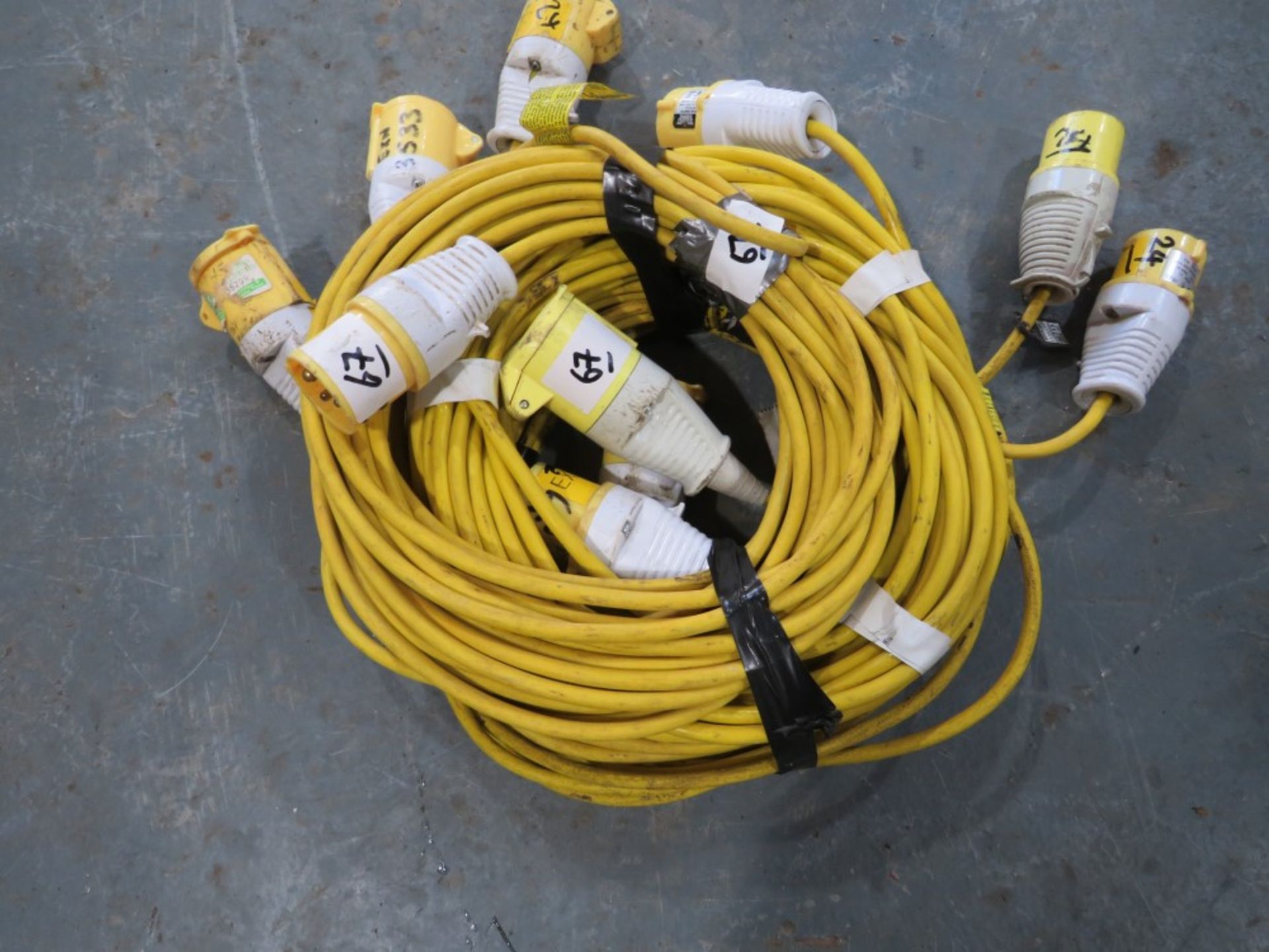 5 X 110V LEADS (DIRECT HIRE CO) [+ VAT]