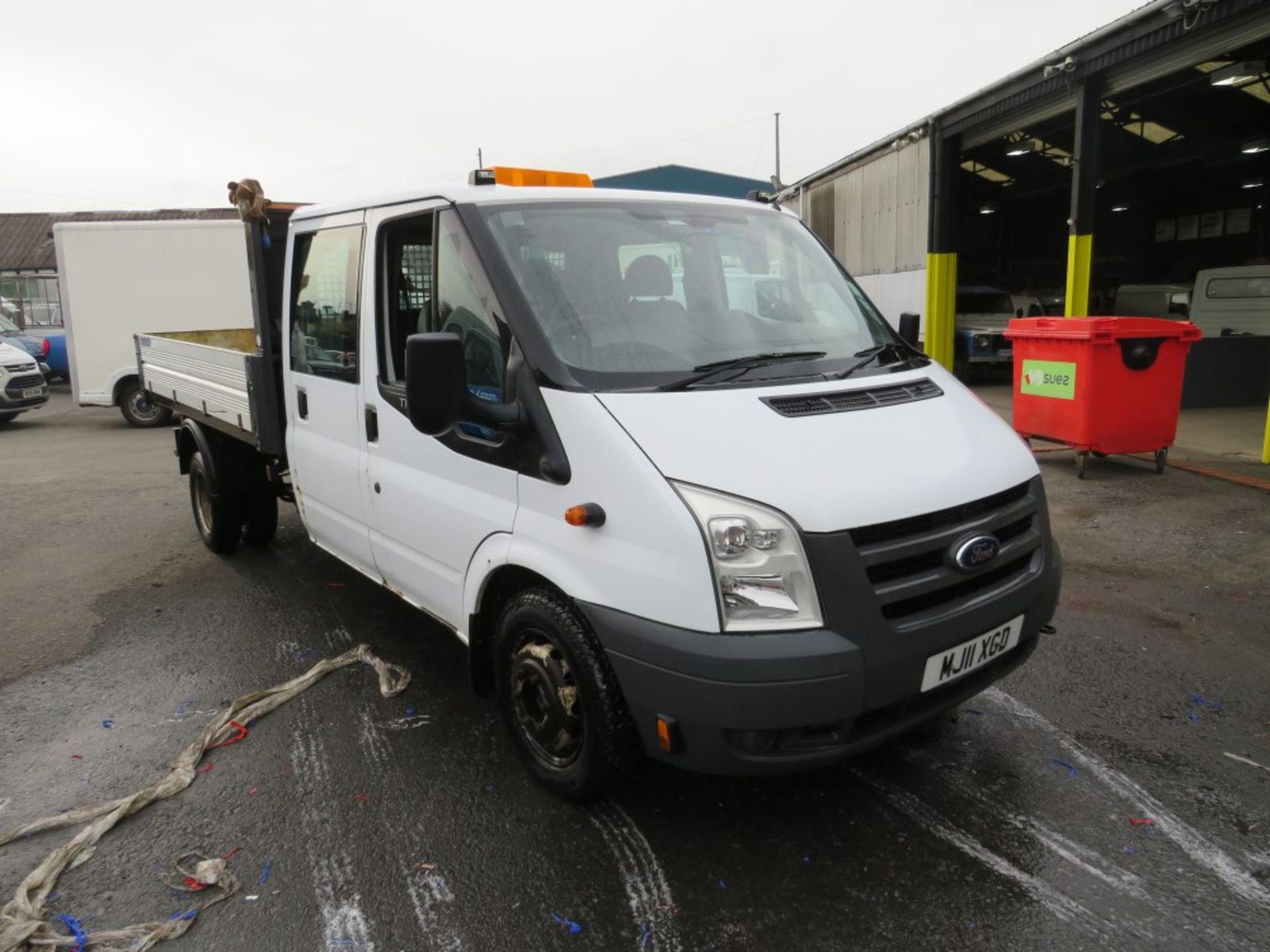 11 reg FORD TRANSIT 115 T350L D/C RWD TIPPER (DIRECT COUNCIL) 1ST REG 05/11, TEST 03/21, 99939M,