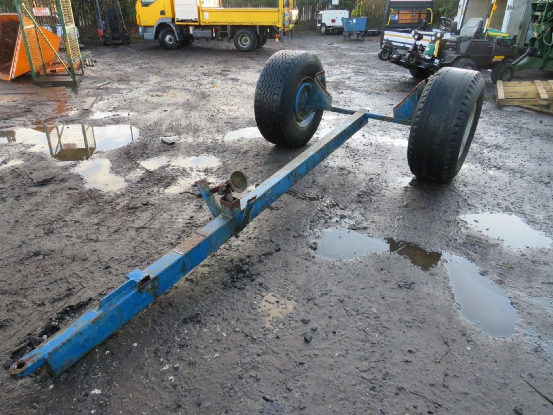 AGRICULTURAL CHASSIS BLUE FARM TRAILER WITH SUPERSINGLE TYRES [+ VAT]