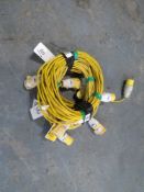 5 X 110V LEADS (DIRECT HIRE CO) [+ VAT]