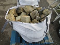 BAG OF RECLAIMED STONE SETS/COBBLES [F] [NO VAT]