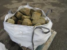 BAG OF RECLAIMED STONE SETS/COBBLES [C] [NO VAT]