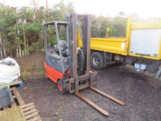 LINDE E18P ELECTRIC FORK LIFT TRUCK [NO VAT]