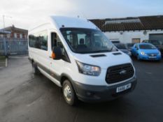 66 reg FORD TRANSIT 460 ECONETIC TECH MINIBUS, 1ST REG 10/16, 33190KM WARRANTED, V5 HERE, 1 OWNER