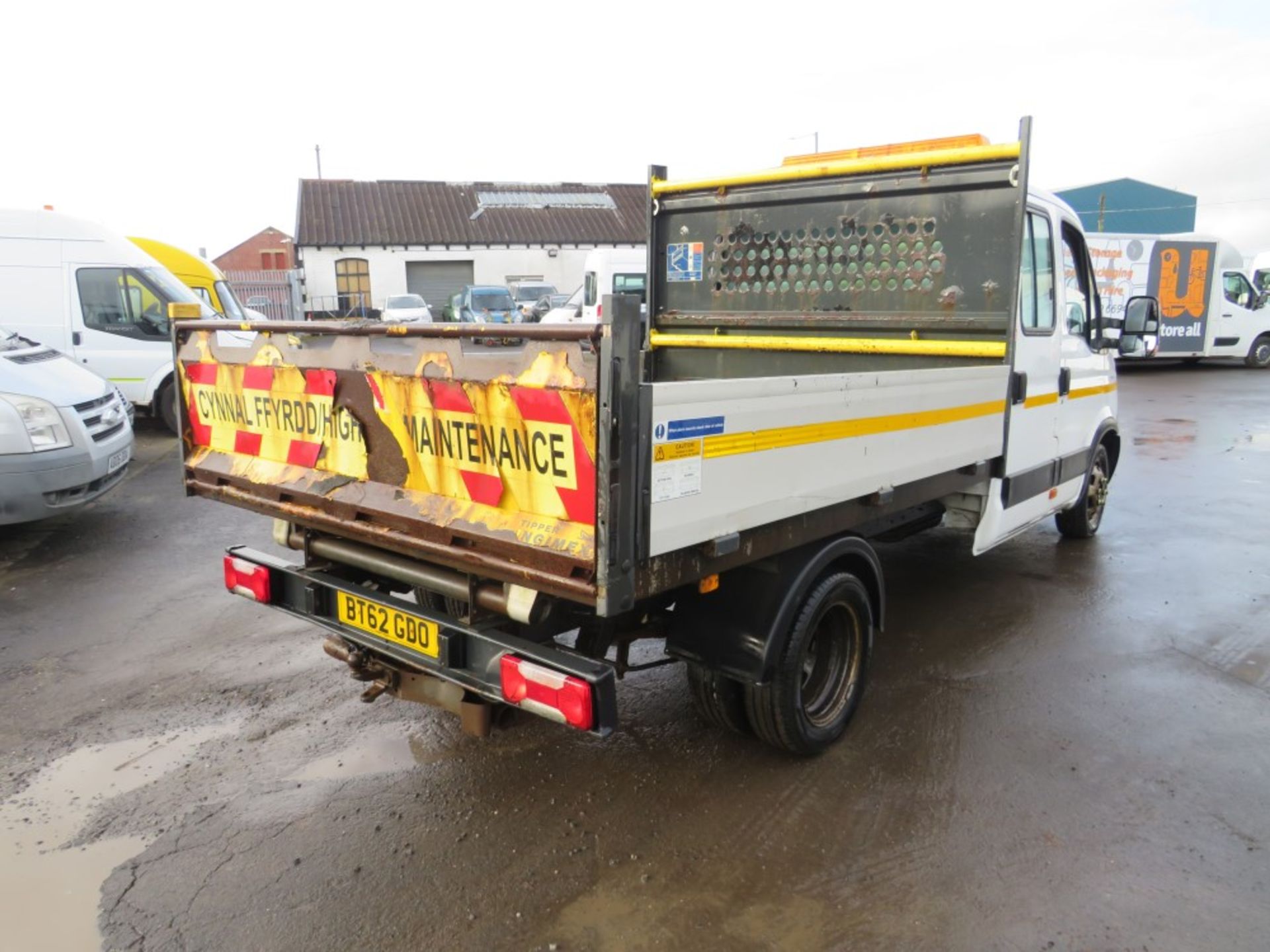 62 reg IVECO DAILY 35C15 CREW CAB TIPPER (DIRECT COUNCIL) 1ST REG 12/12, 127428M, V5 HERE [+ VAT] - Image 4 of 5