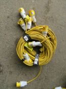 5 X 110V LEADS (DIRECT HIRE CO) [+ VAT]