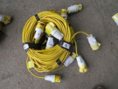 5 X 110V LEADS (DIRECT HIRE CO) [+ VAT]