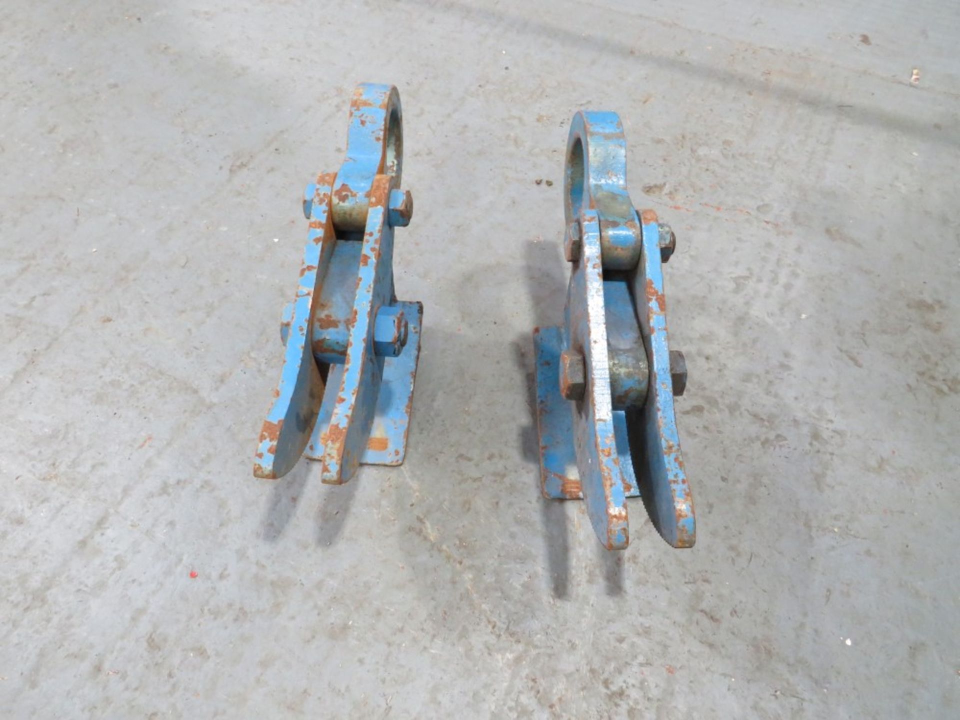 2 X 10 TON STEEL PLATE LIFTING CLAMPS [NO VAT]