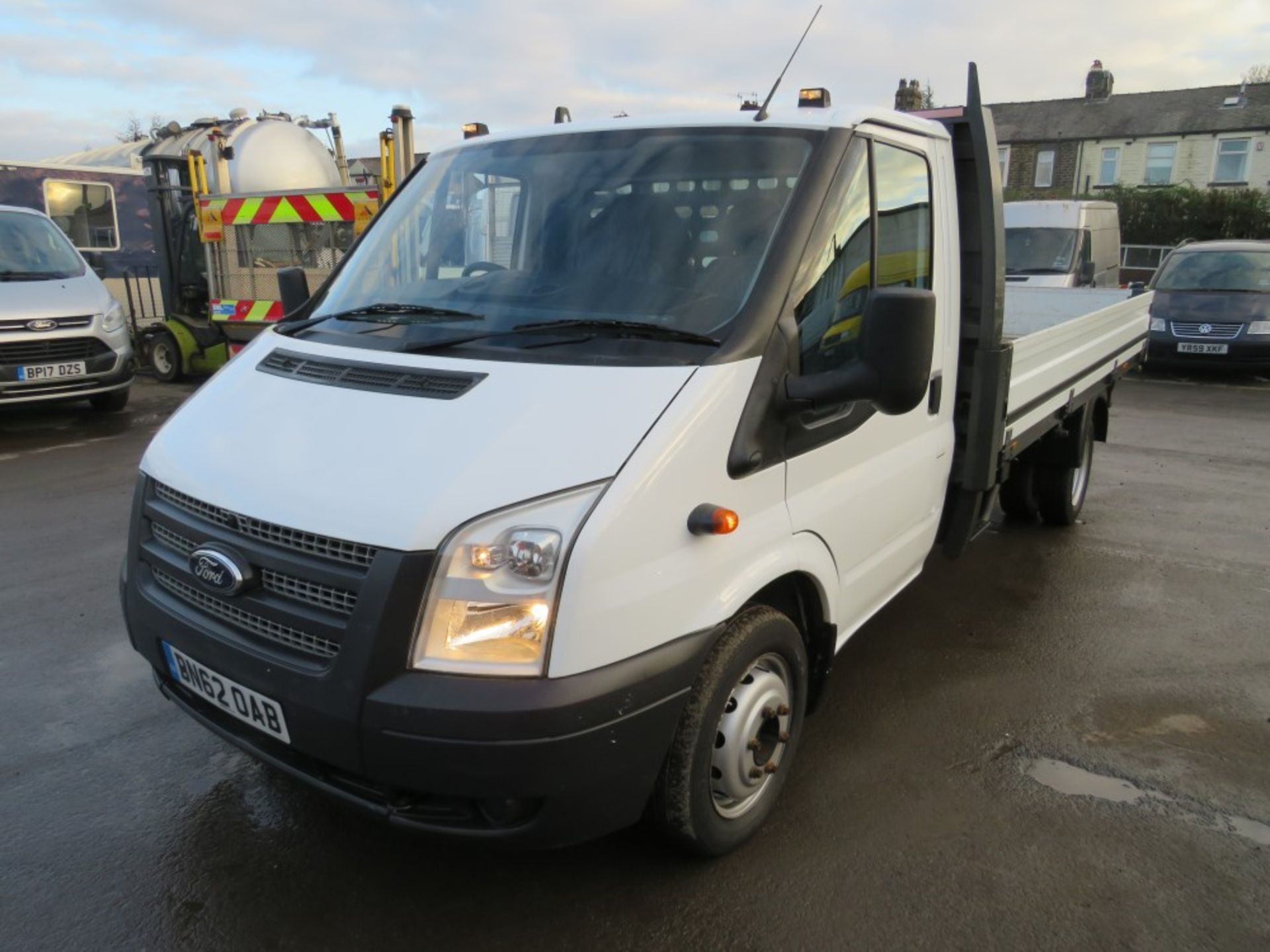 62 reg FORD TRANSIT T350 100 RWD DROPSIDE, 1ST REG 09/12M 47086M WARRANTED, V5 HERE, 1 OWNER - Image 2 of 5