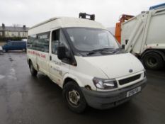 51 reg FORD TRANSIT 350 LWB TD (DIRECT COUNCIL) 1ST REG 09/01, 66490M, V5 HERE, [+ VAT]