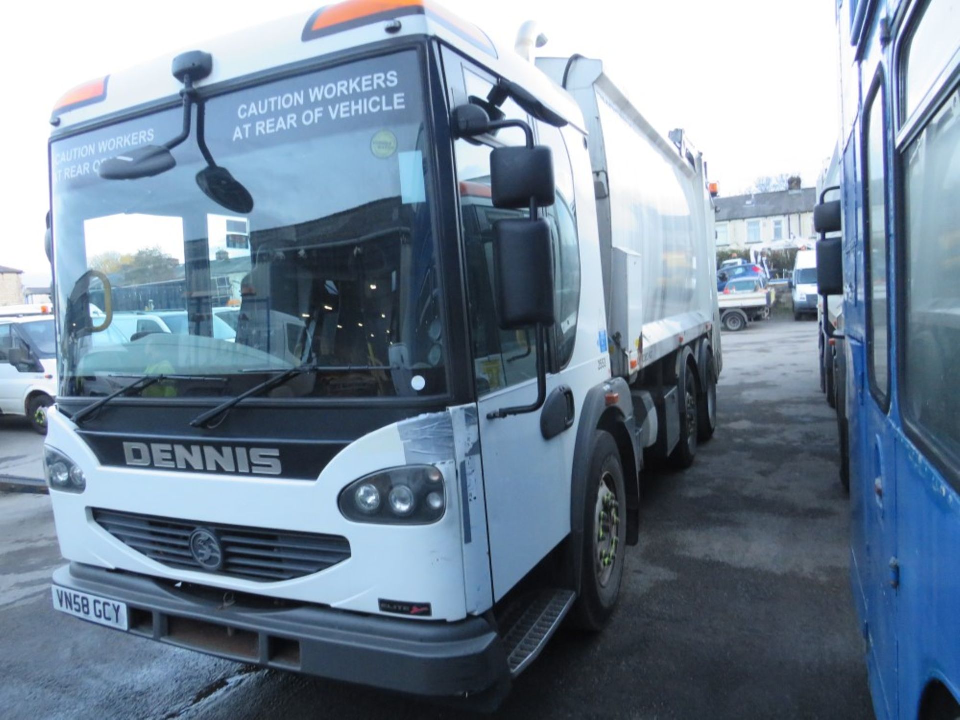 58 reg DENNIS N2429VRD2 REFUSE WAGON (DIRECT COUNCIL) 1ST REG 01/09, 55938M, V5 HERE, 1 OWNER FROM - Image 2 of 5