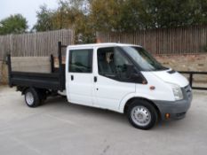 10 reg FORD TRANSIT 100 T350L D/C RWD DROPSIDE (LOCATION SHEFFIELD) 1ST REG 07/10, 36849M, V5