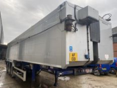 2015 FRUEHAUF SEMI BULK TIPPING TRAILER C/W EASY SHEET (LOCATION BURNLEY) (RING FOR COLLECTION