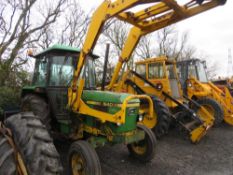 Y reg JOHN DEERE 1640 LOADER TRACTOR (LOCATION BLACKBURN) 1st REG 01/83, STARTS, DRIVES, STOPS, KEYS