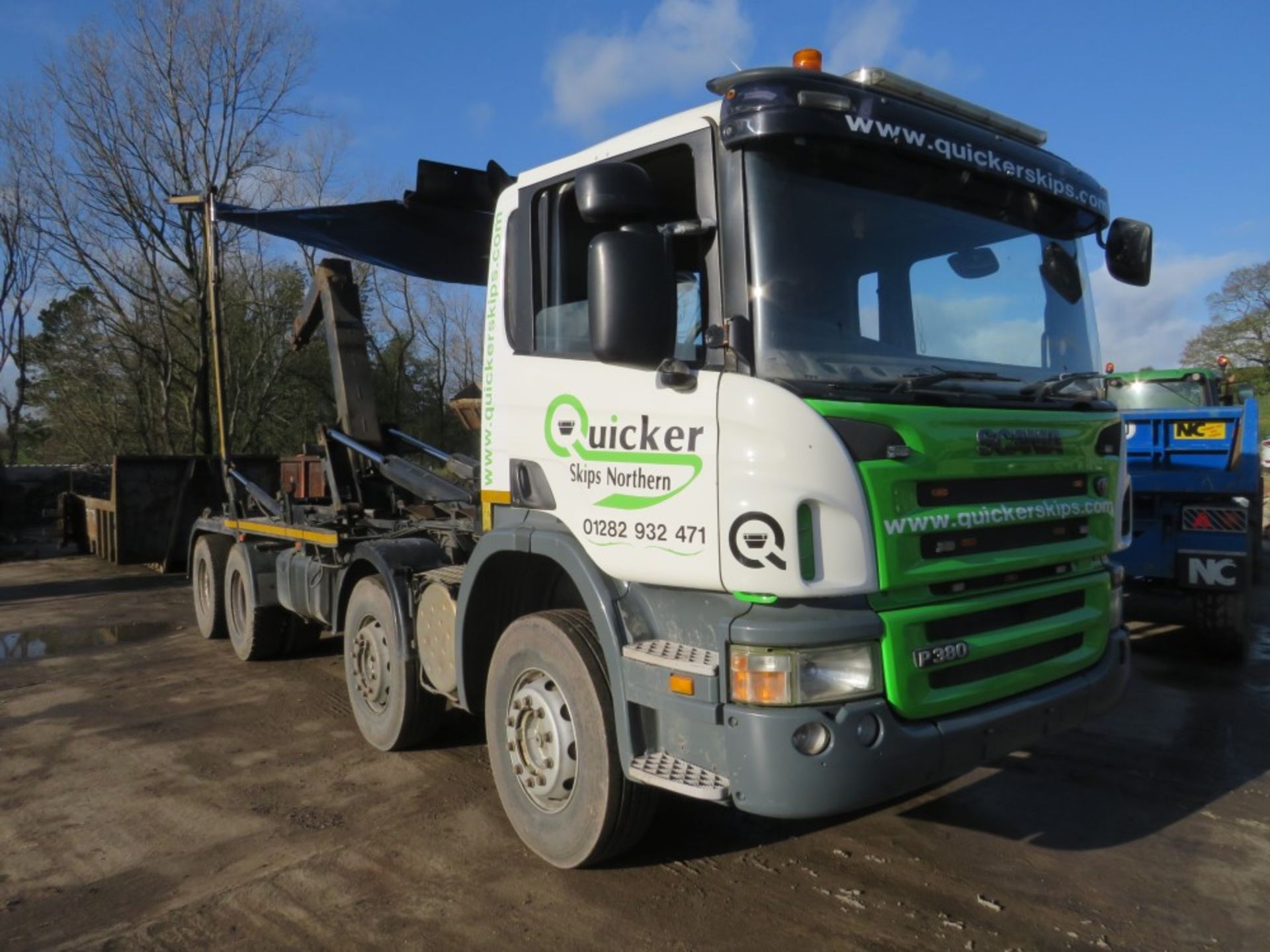 07 reg SCANIA P380 8 WHEEL HOOK LOADER C/W EASY SHEET (LOCATION BURNLEY) 1ST REG 06/07, TEST 09/ - Image 2 of 5