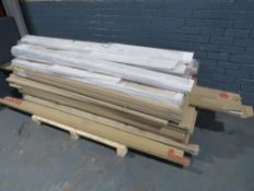 PALLET OF KITCHEN PANELS & DOOR CASINGS [NO VAT]