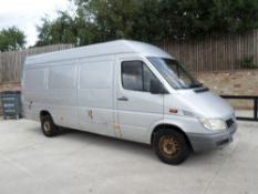 54 reg MERCEDES SPRINTER 311 CDI MWB (LOCATION SHEFFIELD) 1ST REG 09/04, 99526M, V5 HERE, 3 FORMER