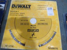 DEWALT INDUSTRIAL GRADE DIAMOND WHEEL [+ VAT]